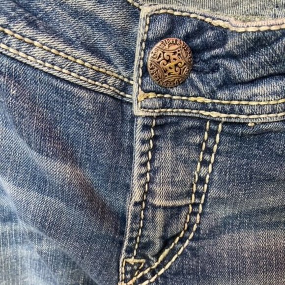 Womens 31/31 SILVER Jeans Suki Mid Slim Boot EUC - Picture 4 of 6